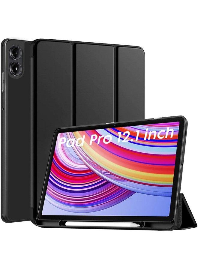 Robustrion Cover for Redmi Pad Pro 12.1 Cover Case, Flip Cover with Pencil Holder for Redmi Pad Pro 5G Tablet 12.1 inch [ Auto Sleep Wake Support] - Black - Image 1