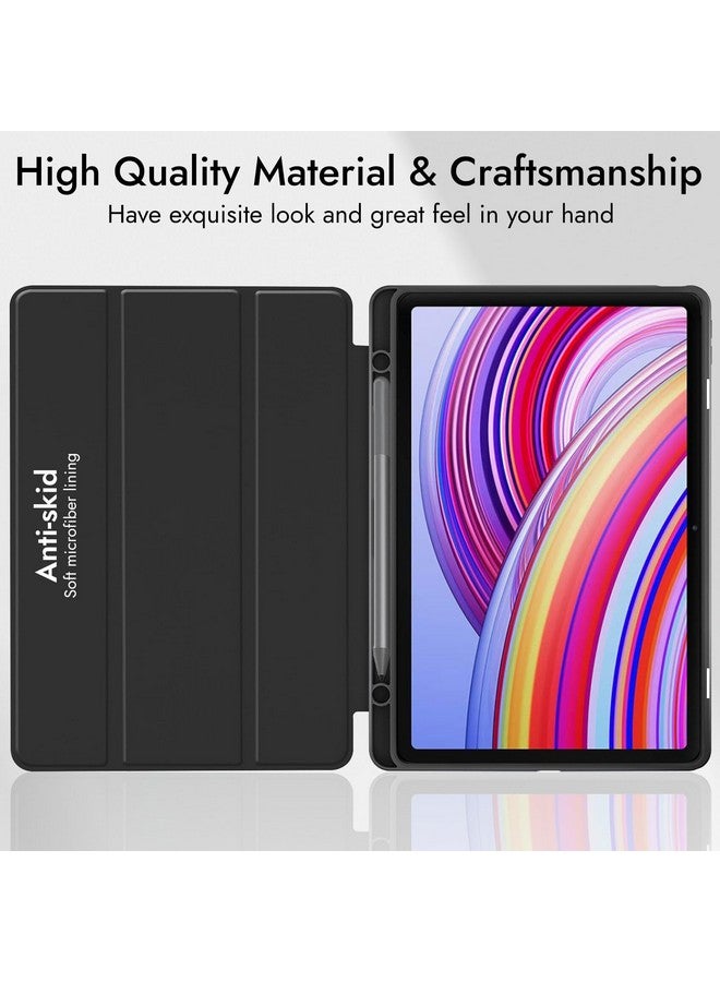 Robustrion Cover for Redmi Pad Pro 12.1 Cover Case, Flip Cover with Pencil Holder for Redmi Pad Pro 5G Tablet 12.1 inch [ Auto Sleep Wake Support] - Black - Image 5