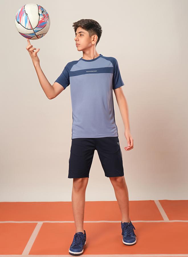 Technosport Technosport Color Block Raglan Sleeve Regular Fit T-Shirt  - Image 5
