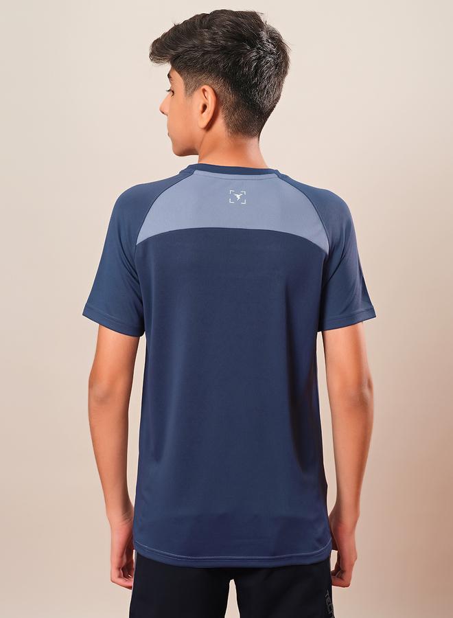 Technosport Technosport Color Block Raglan Sleeve Regular Fit T-Shirt  - Image 4