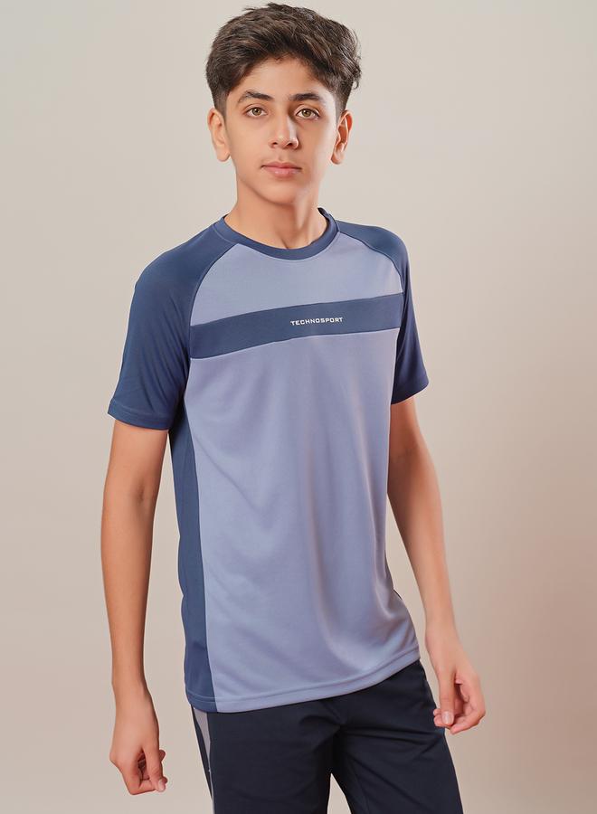 Technosport Technosport Color Block Raglan Sleeve Regular Fit T-Shirt  - Image 3