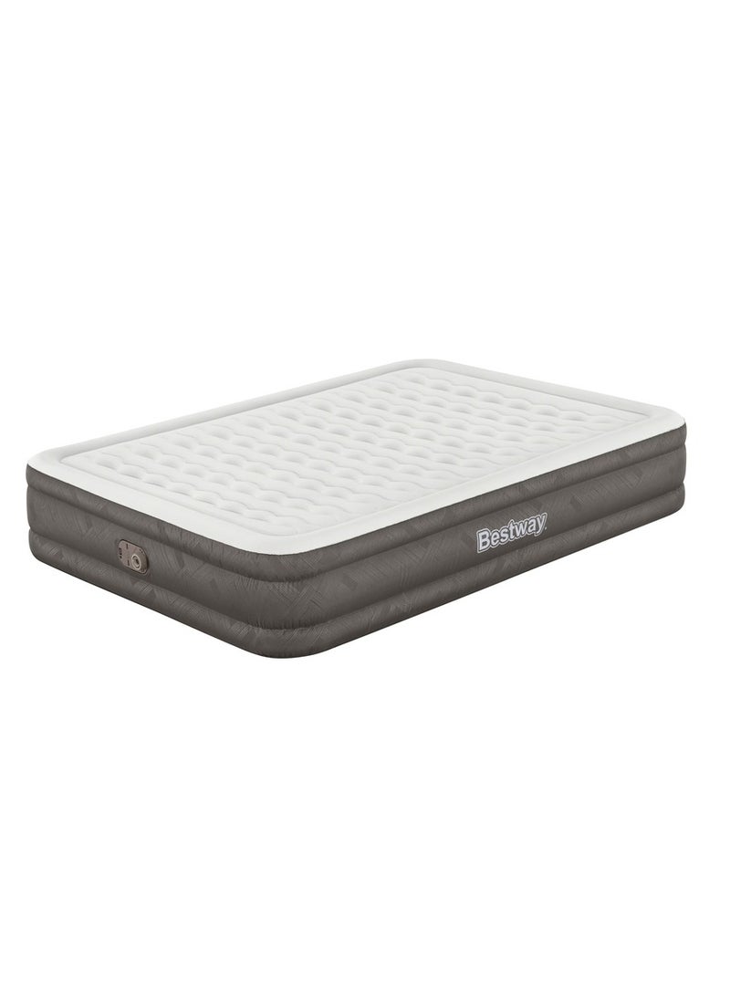 Bestway Bestway - Fortech Air Mattress Queen with Built-in AC Pump and Antimicrobial Coating 203x152x36 cm - 69133  - Image 1