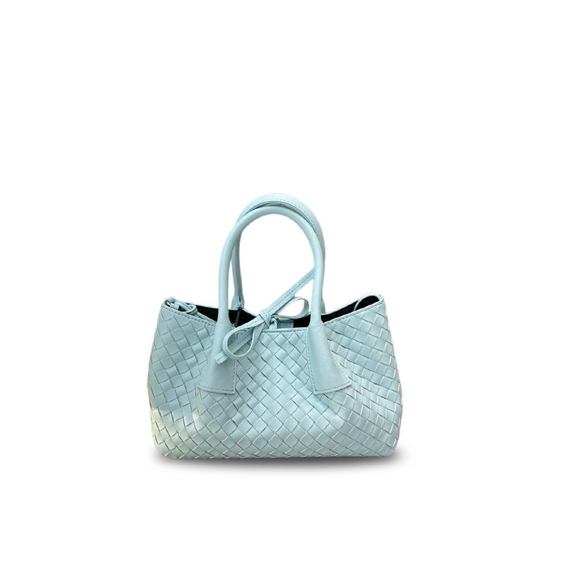 2026 Genuine Leather New Woven Tote Bag, Hand-Held, Crossbody, Shoulder, Underarm Bag For Women, Large Capacity Bag, Mommy Bag - Image 1