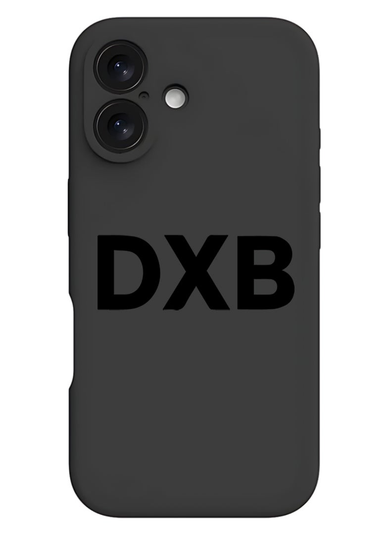 Theodor Protective Slim Fit Case Liquid Silicone Cover with Full Body Protection Anti-Scratch Shockproof Case For Apple iPhone 17 (Black) DXB - Black - Image 1