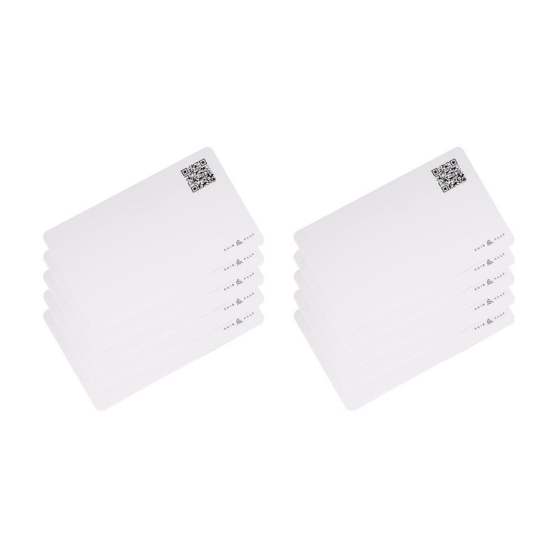 CUIR ALLY Premium NFC Business Card - Contactless Technology for Easy Networking and Data Sharing (White Card - Pack of 10) - Image 1
