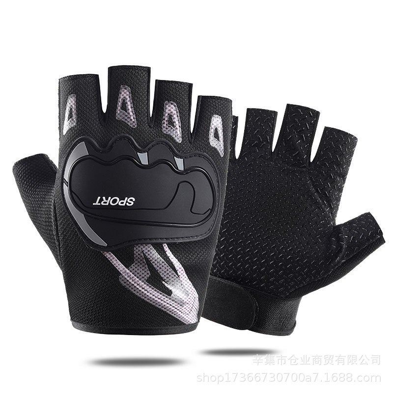 Motorcycle Motorcycle Gloves Outdoor Sports Breathable Non-Slip Long Finger Half Finger Touch Screen Protective Riding Gloves - Image 3