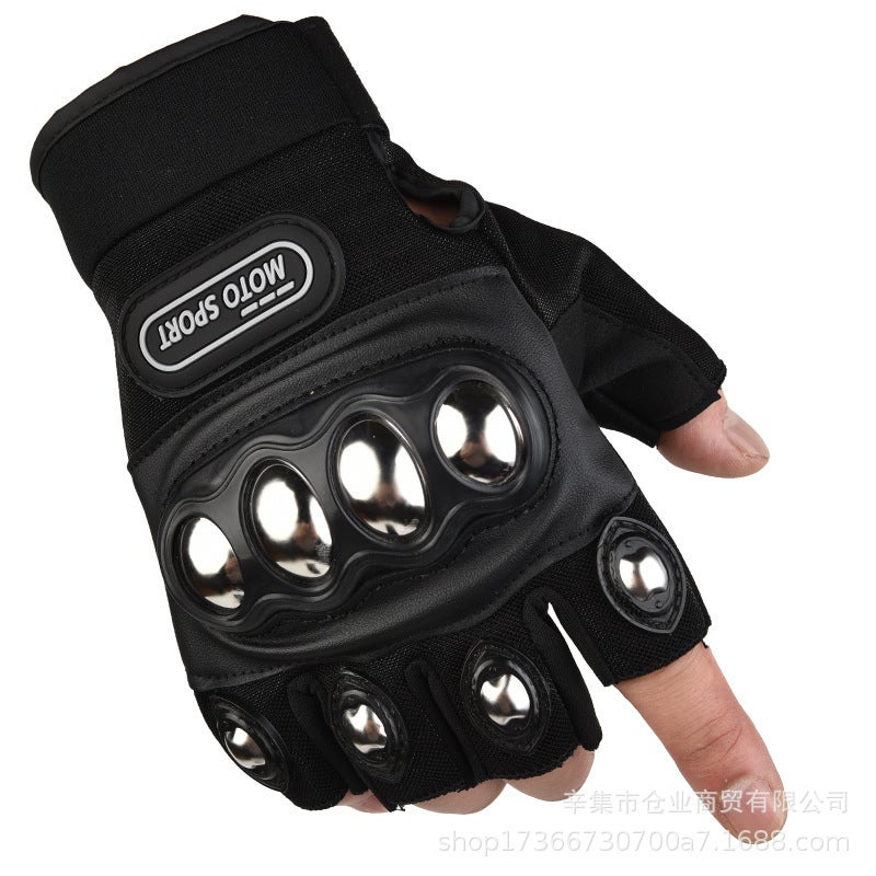 Motorcycle Motorcycle Gloves Outdoor Sports Breathable Non-Slip Long Finger Half Finger Touch Screen Protective Riding Gloves - Image 4