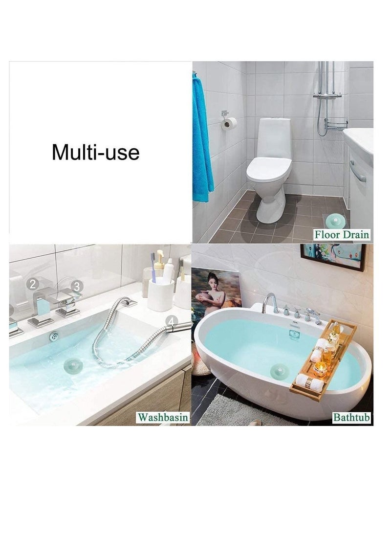 Y&D Kitchen Sink Strainer,Filter Hair Catcher Net Bath Tub Stopper Plug Anti Clogging Drain Mesh Covers Sieve For Bathroom, Fit Bathtub And (Color: Light Green, 2 pcs)  - Image 5
