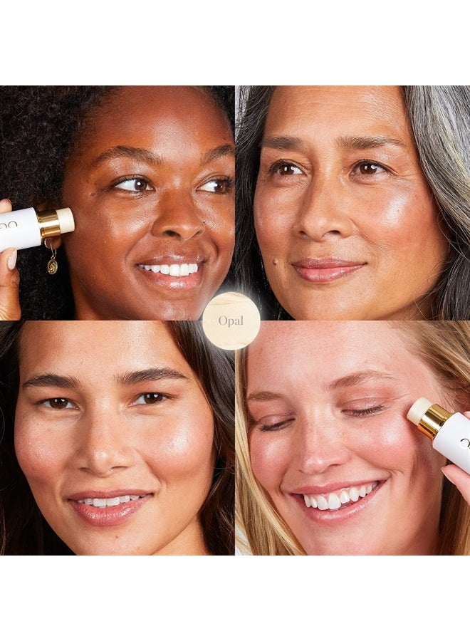 OGEE Sculpted Face Stick (OPAL - STARLIGHT WHITE) Certified Organic Makeup - Multi-Use Glow Highlighter - Image 2