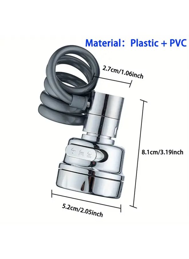 1pc 360 Degree Rotating Kitchen Faucet Extension Tube 3 Mode Water Saving Filter - Image 2