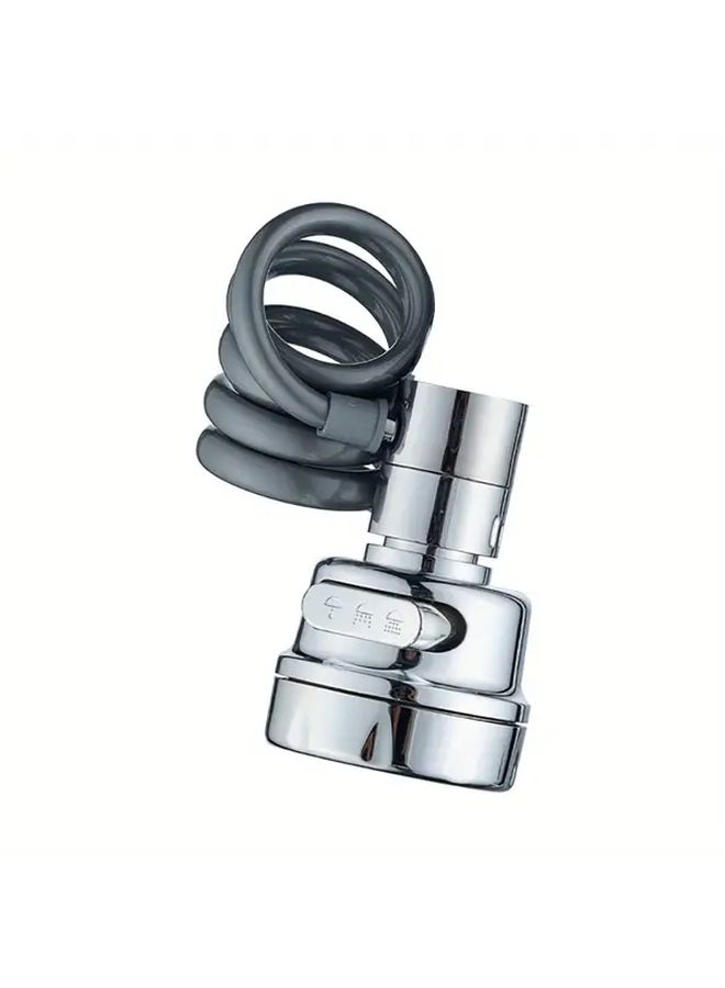1pc 360 Degree Rotating Kitchen Faucet Extension Tube 3 Mode Water Saving Filter - Image 1