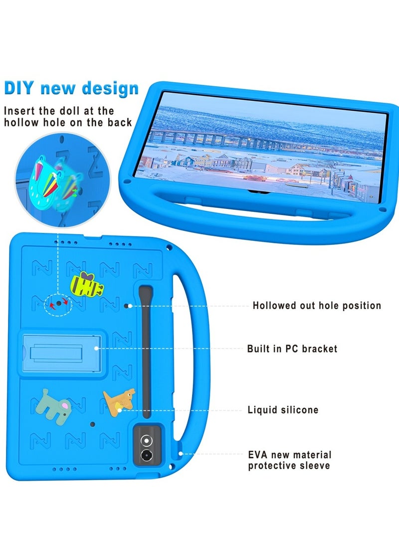 Children's Protective Case for Lenovo Tab P12 12.7 Inch 2023 TB-370FU TB-371FC﻿ Lenovo Xiaoxin Pad Pro 12.7 Inch TB-373FU TB-375FC﻿  Lenovo Xiaoxin Pad Plus 12.7 Inch 2025 , shockproof cover with shoulder strap bracket - Image 2