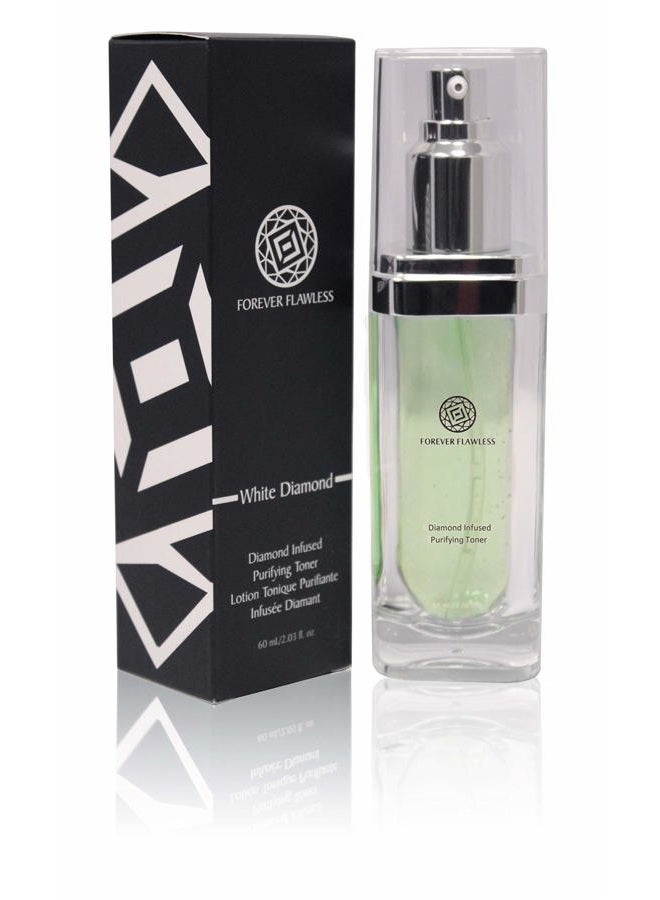 Forever Flawless Exfoliating Facial Toner With White Diamond Powder and Aloe Vera FF16, Enhance Skin Elasticity and Firmness, Cleanse and Close Pores (2.03 fl oz) - Image 1
