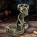 AUSPDICE DND Dice Tower Castle and Tray Retro Dice Rolling Tower for Dungeons and Dragons RPG Tabletop Games Brushed Brass Color - Image 2