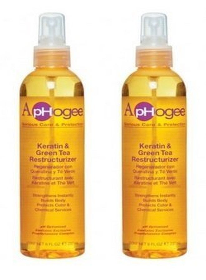 ApHogee Keratin and Green Tea Restructurizer 2 Pack of 8 fl. oz by Aphogee