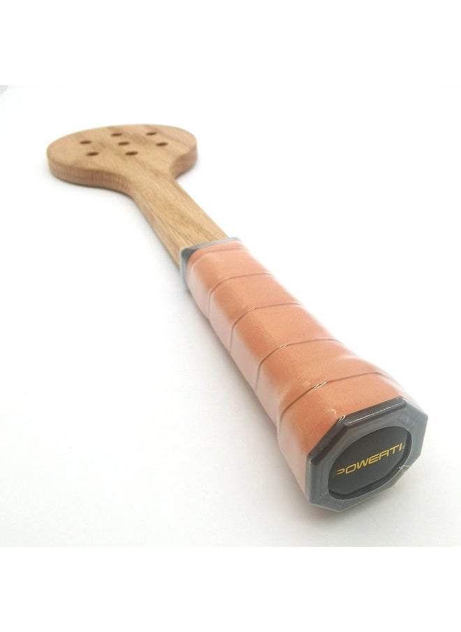 POWERTI - Wooden Tennis Spoon Sticking Practice Tennis Racket Tennis Sweet Spot Trainer Tennis Training Aid - Image 1