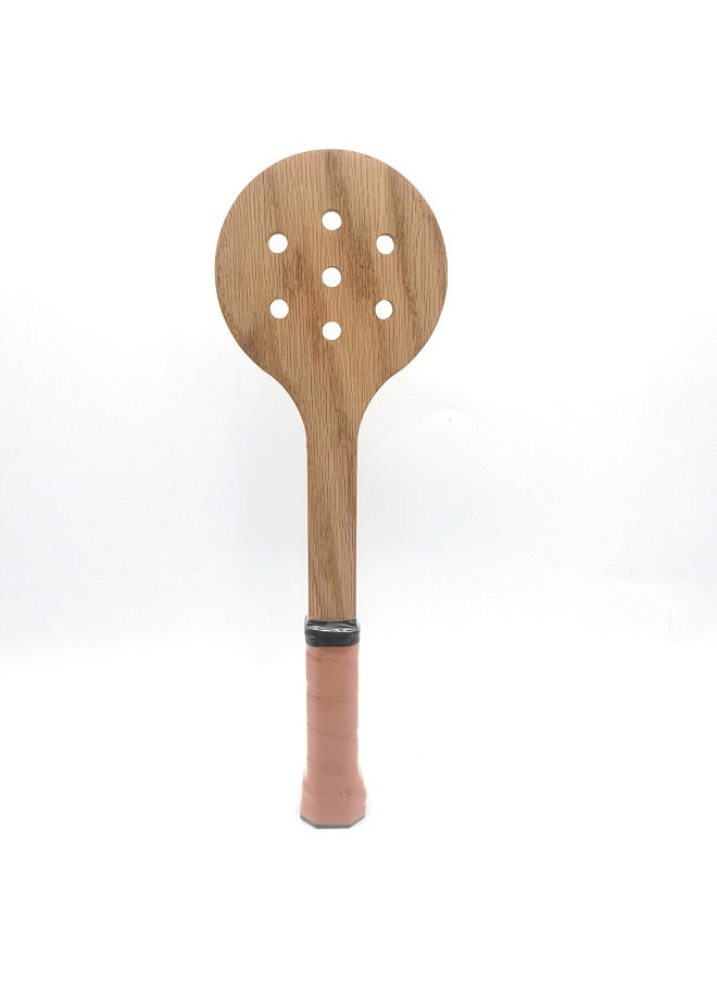 POWERTI - Wooden Tennis Spoon Sticking Practice Tennis Racket Tennis Sweet Spot Trainer Tennis Training Aid - Image 1