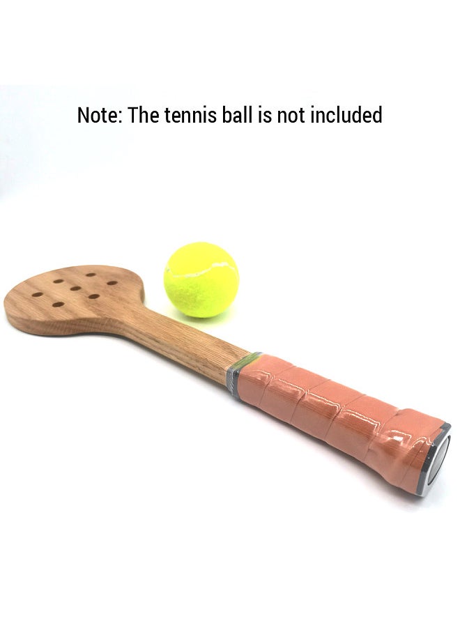 POWERTI - Wooden Tennis Spoon Sticking Practice Tennis Racket Tennis Sweet Spot Trainer Tennis Training Aid - Image 1