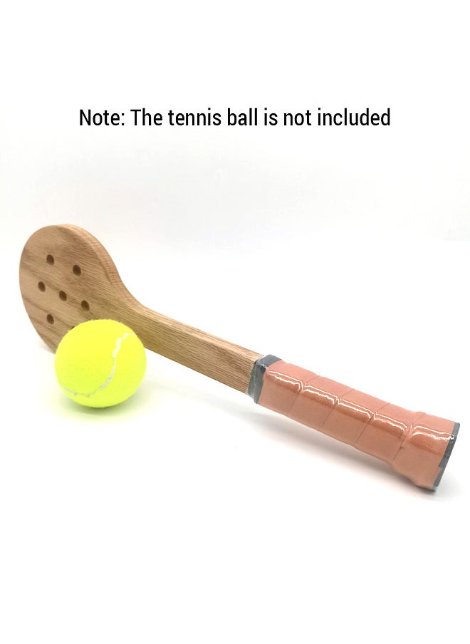 POWERTI - Wooden Tennis Spoon Sticking Practice Tennis Racket Tennis Sweet Spot Trainer Tennis Training Aid - Image 1
