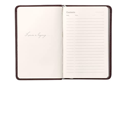 Leatherpress Classic Leather Notebook Writing Journal, Softcover, Narrow Ruled, Table of Contents and Numbered Pages - Image 3