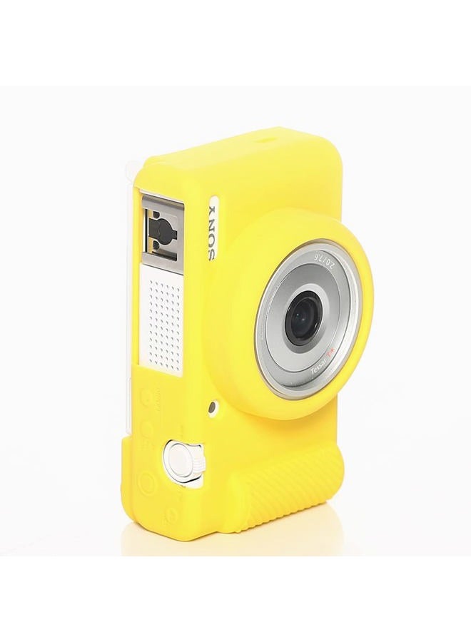Pocoukate Case for Sony ZV-1F, ZV-1 II/ZV-1M2 Vlog Camera, ZV1F Camera Silicone Cover, Anti-Scratch Slim Fit Soft with ZV1 F Screen Protector- Yellow Skin - Image 5
