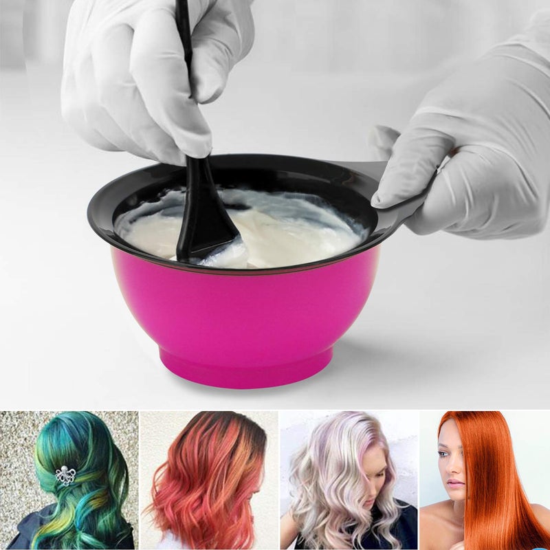 Segbeauty Hair Dye Bowl, Professional Hair Color Bowls, Plastic Mixing Tint Bowl Set Kit, Stackable DIY Hair Dye Tools Assorted Colors for Home and Salon Uses - Image 2