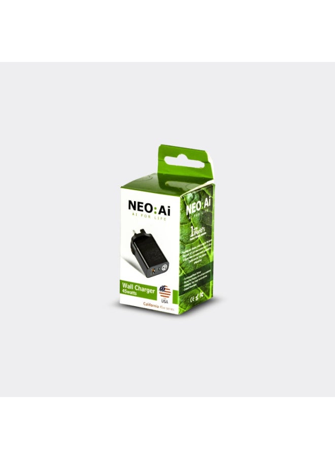 NEO:Ai NEO AI GAN Charger 2-Port 45 W - Black - VEN2005  - Image 1