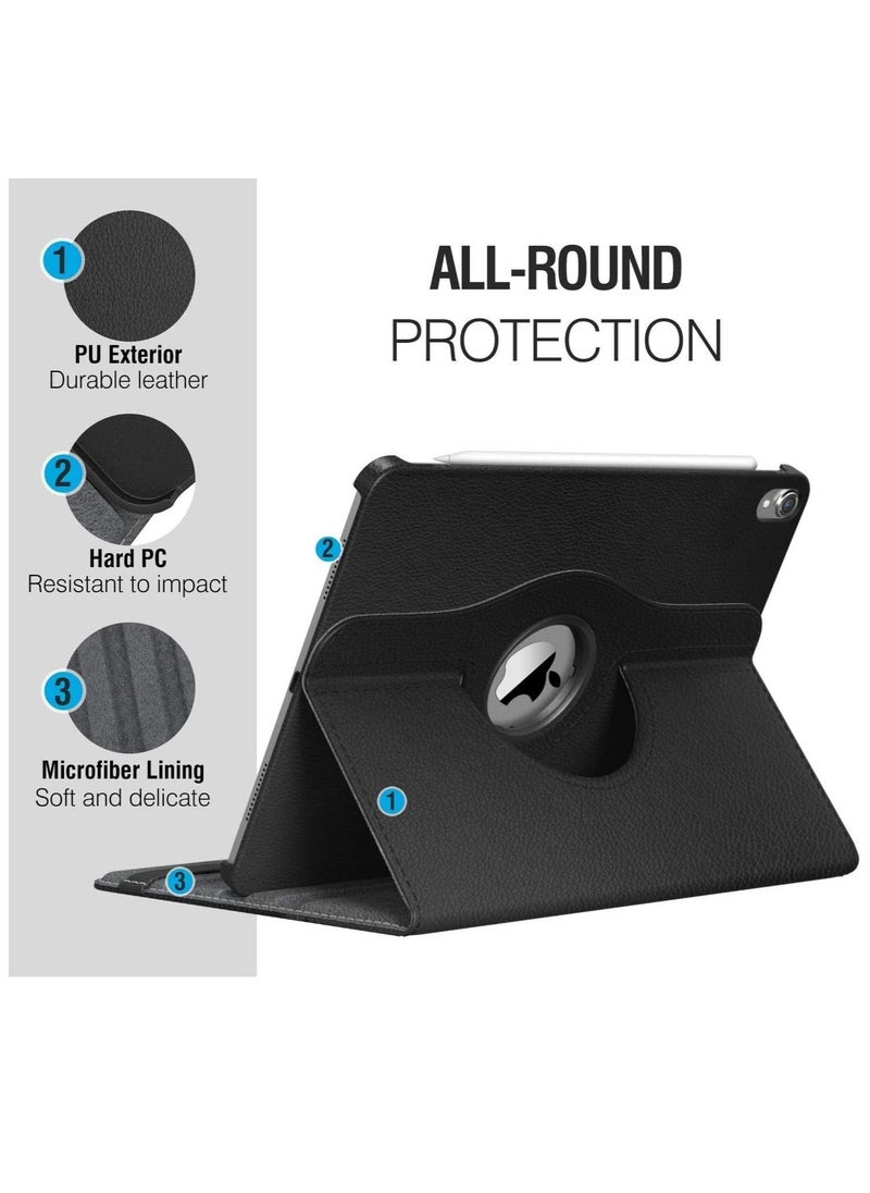 Case Compatible with Apple iPad Pro 12.9" (2015-2017), [Wallet Case] Shockproof PU Leather Book Style Flip Folio 360° Rotating Total Protection Cover With Auto Wake/Sleep  - Image 2