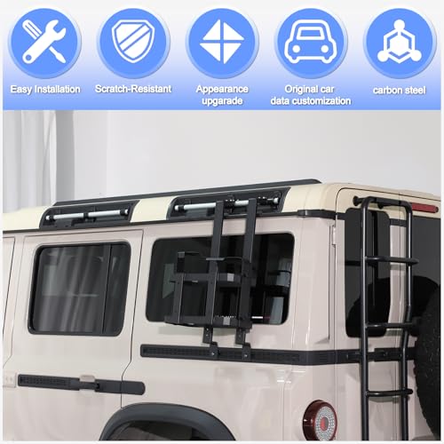 Qiosreui Rear Window Water Can Holder Rack Mount Bracket for INEOS Grenadier 2020-2025 Accessories Trailer Water Liquid Container Bracket, Water Locking Pack Mount 5 Gallon / 20 Liter Jerry Water Can Rack - Image 2
