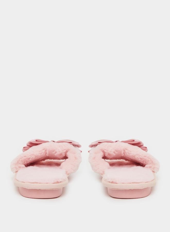 Styli Styli Bow Detail Slip On Slippers  - Image 5