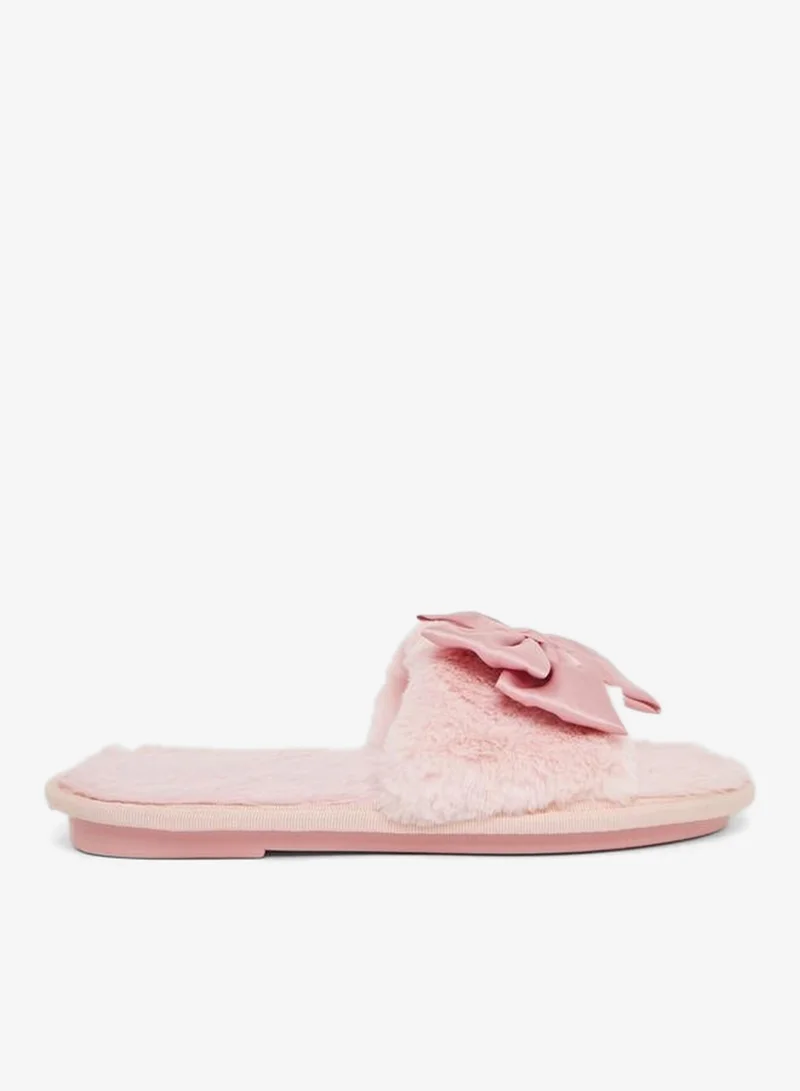 Styli Styli Bow Detail Slip On Slippers