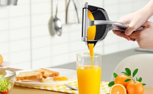F4FIVE Aluminum Steel Manual Fruit Juicer Hand juicer Manual Fruit and Vegetable Juicer Aluminum Steel Hand Press Juice Machine For Home Press - Image 3