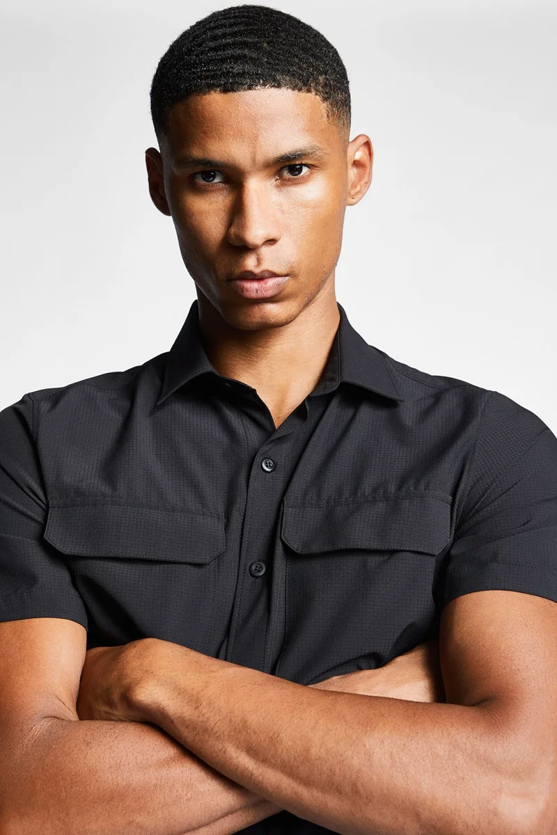 ليسكون Men's Outdoor Short Sleeve Shirt 24Y-1064