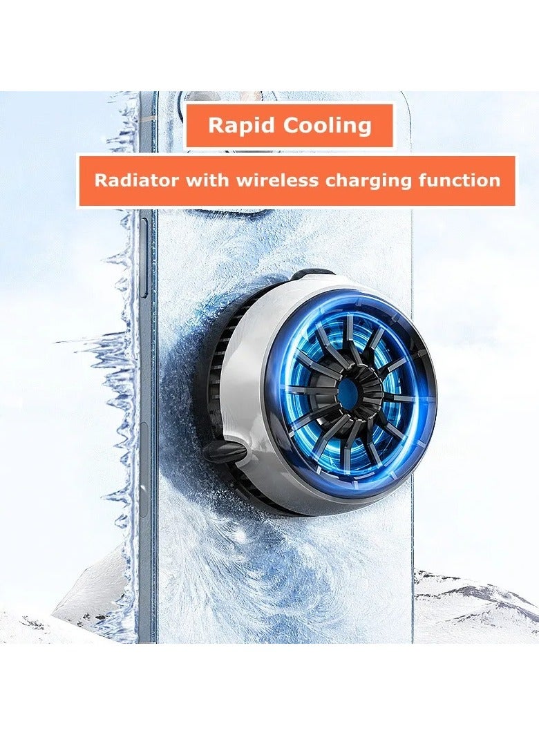 MagSafe-Magnetic Cell Phone Cooler Smartphone Fan With 15W Wireless Charger Air Cooler For iPhone And  Gaming Heat Sink  - Image 1