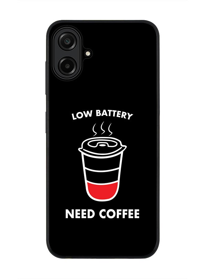 Stylizedd For Samsung Galaxy A07 4G Case,Slim fit Camera Protection, Shockproof Thin Phone cover  - Low battery need coffee