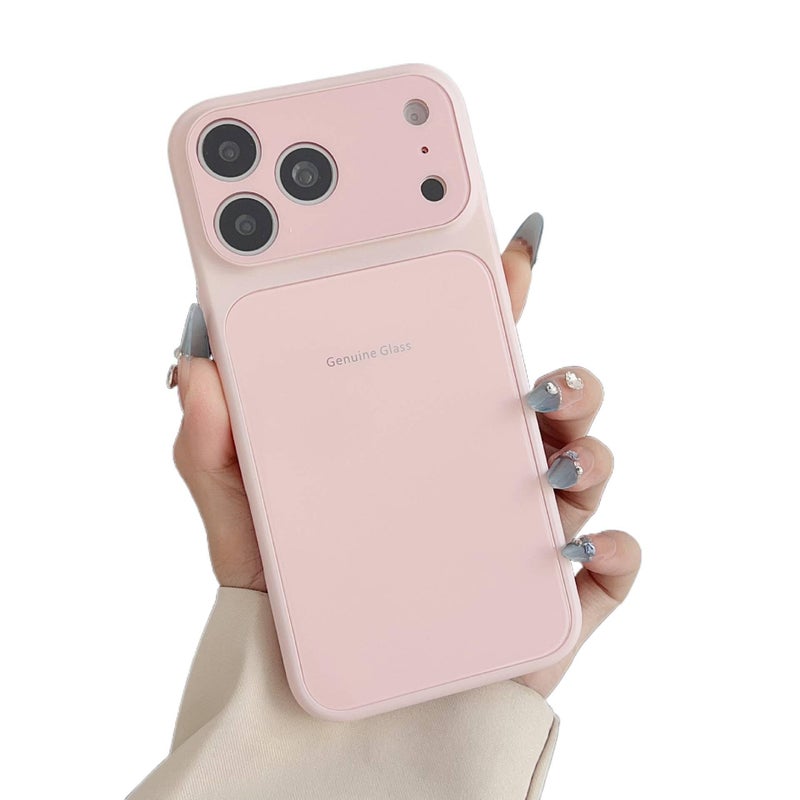 TPU Protective Case for iPhone 16 / 16 Plus / 16 Pro / 16 Pro Max with Drop Protection and Macaron Glass Shell plus Shockproof plus Anti-Slip Grip in Macaron - Image 1