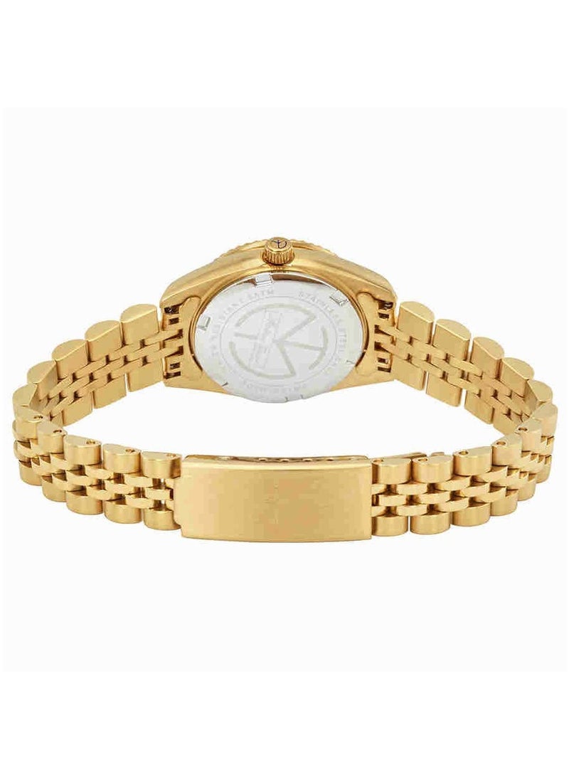 Mathey-Tissot - Mathy II Gold Tone Stainless Steel Mother Of Pearl Dial Quartz D710PI Women's Watch - Image 1