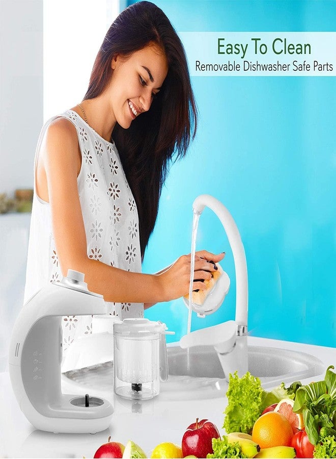 NutriChef Baby Food Maker | 2-in-1 Steam Cooker & Puree Blender | Adjustable Steam Timer | Blend Organic Food for Babies, Infants & Toddlers | Includes Dishwasher Safe Steam Basket & Bowl - Image 4