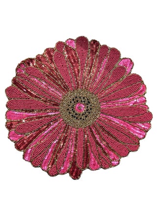 Glass Beads Place MatsRound Table MatEmbroidered Table MatRound Beaded Table MatsCutwork Design Dining Table MatsDressing Table MatsBed Side Table matsRed Pink 14 Inches - pzsku/ZAC52C52A3C9D4F15511DZ/45/1746638139/15e55273-0daf-47f6-8c1b-e17c8cf06ed4
