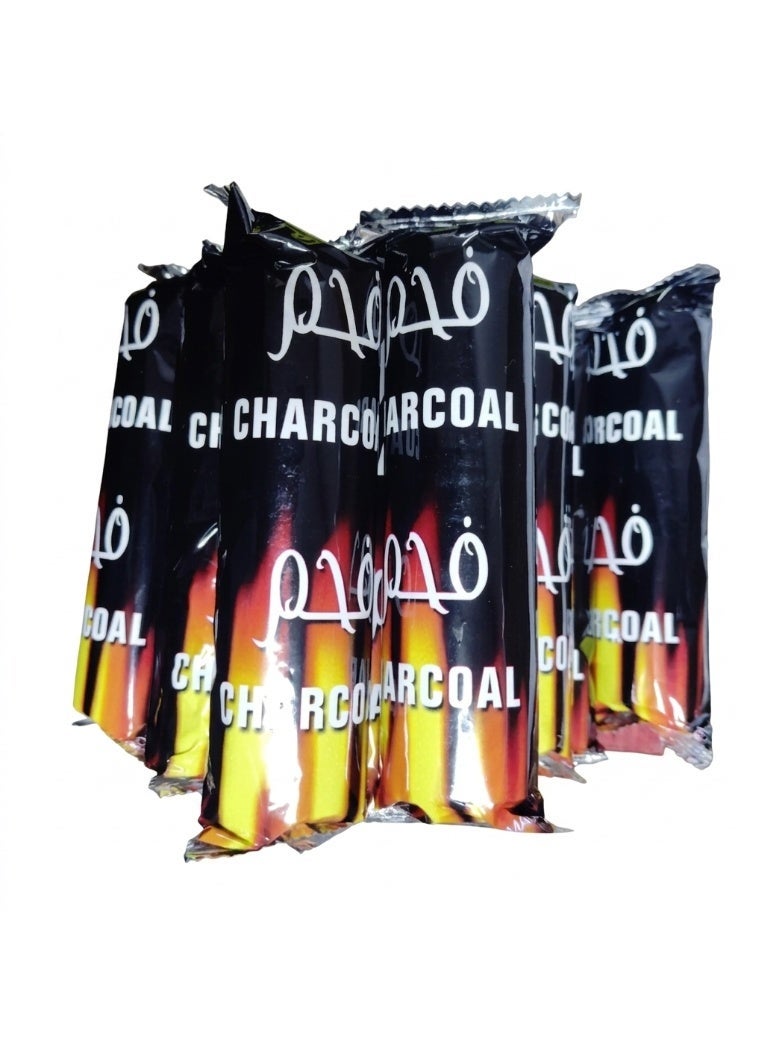 Charcoal Bakhoor Oud Quick Light Coal Tablets,100pcs Size 40mm Large Briquettes, Odourless/Smokeless Long Lasting for Hookah Shisha BBQ Grill Bakhoor and Incense Burning Black - Image 4