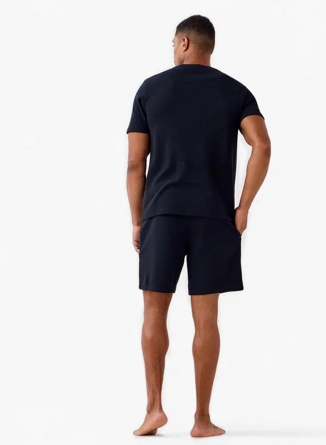 Splash FAV  Textured Shorts Set for Men | Best Price UAE