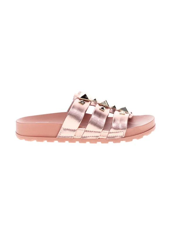 موليكا Moleca Ladies Flat Sandals Pink | Made In Brazil