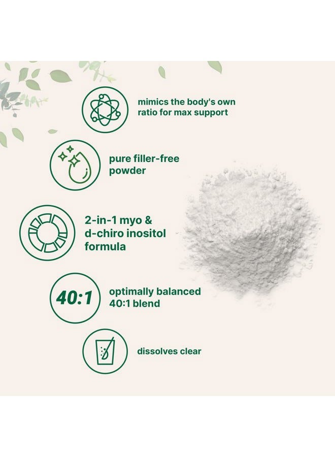 Micro Ingredients مسحوق ميو-إنوزيتول ودي-كيرو إنوزيتول، 1 رطل (221 حصة) | 40:1 نسبة مثالية لمكمل الإنوزيتول للنساء | يدعم التوازن الهرموني وصحة المبايض | غير معدّل وراثيًا، نباتي، خالي من الحشوات - Image 3