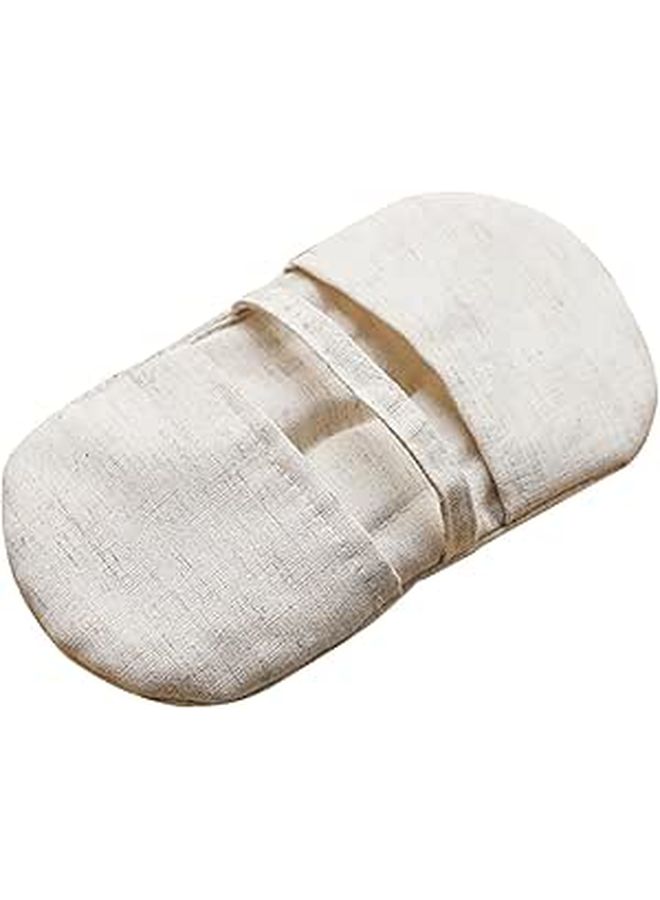 Luxshiny Cotton Linen Kitchen Oven Mitt Thickened Pot Holder Heat Resistant Microwave Glove For Cooking And Baking 18.5x9.5cm Insulation Pot Handle Cover With Hanging Loop - Image 1