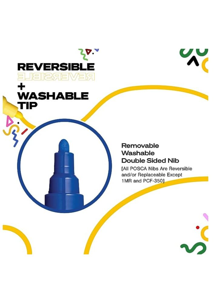 POSCA قلم تحديد الطلاء طرف متوسط 1.8-2.5 مم - Image 3