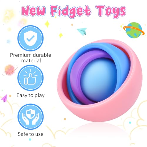 Yrissmiss Fidget Toys Adults Pack Fidget Spinner Set for Kids Sensory Toys Boys Girls Teens Eaeter Egg Stuffers Party Favors ADHD Autism Stress Relief Finger Toys Gift for Birthday - Image 5