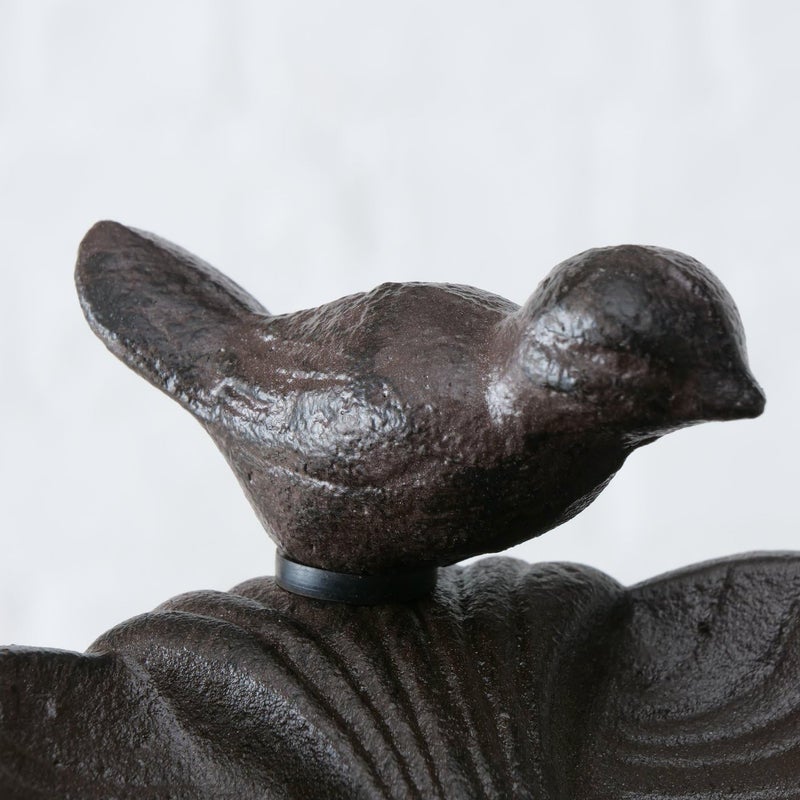 Boltze Bird Waterer, Garden Bar Bird Bath, Cast Iron, 1 Piece, 20cm x 14cm x 98cm - Image 4