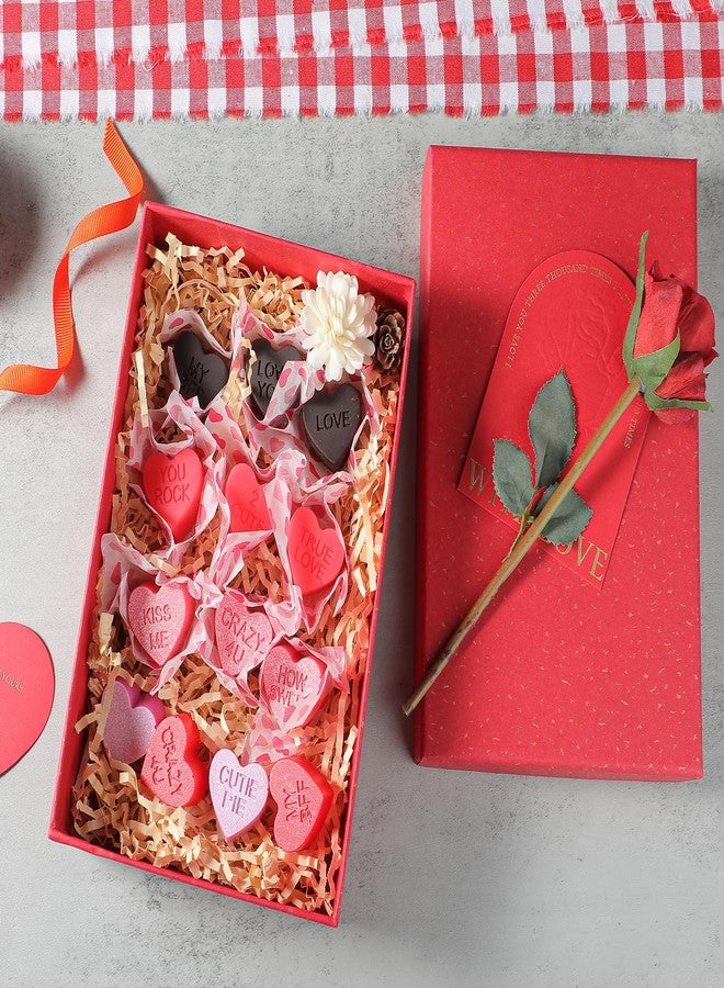 وي بيك قوالب قلوب المحادثة من ويبيك، قوالب سيليكون على شكل قلب للشوكولاتة بـ 14 تجويفًا مع كلمات حب، قالب قلب محادثة لعيد الحب للشوكولاتة والحلوى والفدج ومكعبات الثلج وكيك بوب، عبوة من قطعتين - Image 3