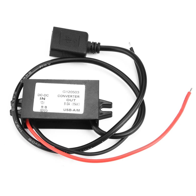 DC 12V To 5V 3A USB Buck Converter With Overvoltage Protection For Car Devices - Image 2