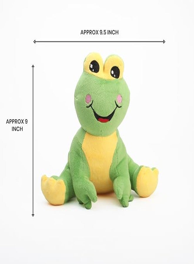 itsy-bitsy Itsy Bitsy Soft Toy Frog Green & Yellow 10 Inch | Plush Stuffed Animal | Cute Cuddly Fabric Toy for Kids Playtime Nursery Décor & Gifting - Image 3